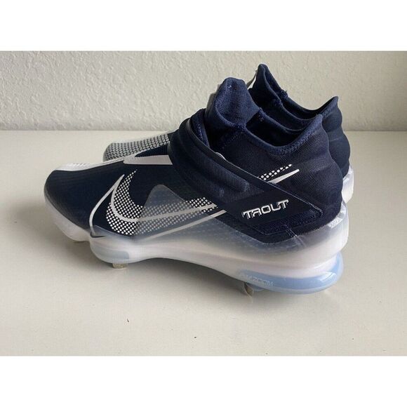 Mens Sz 14 Nike Force Zoom Mike Trout 7 Baseball Cleats CI3134-403 Blue White - Picture 7 of 11